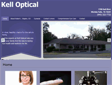 Tablet Screenshot of kelloptical.com